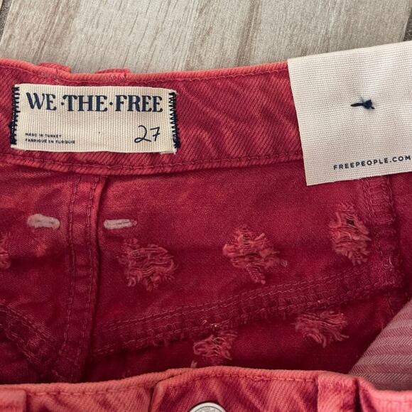 NWT Free People Mixed Emotions High Rise Short in Dragonfruit Sorbet 27 - Picture 6 of 7